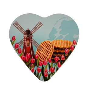 Tulpen & Molen Hartblik - met 3 stroopwafels