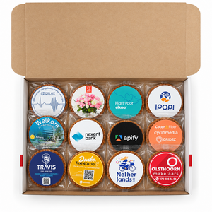 Logo/Promotion A4 Letterbox box 24 x stroopwafels