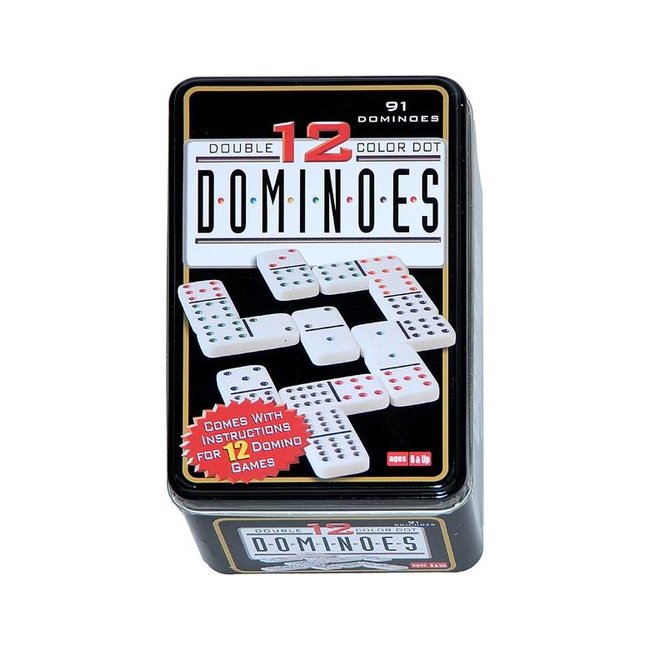 Engelhart Spel - Domino dubbel 12 - In blik - 91dlg.*