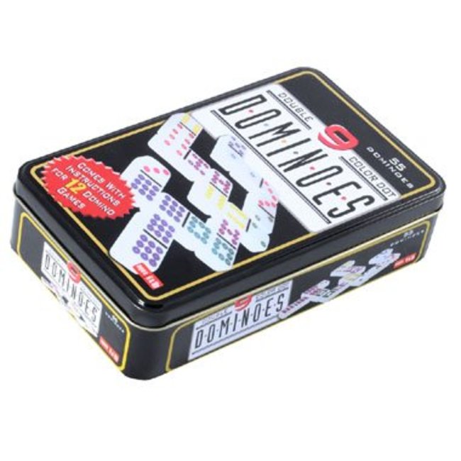 Engelhart Spel - Domino dubbel 9 - In blik - 55dlg.