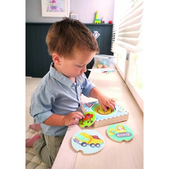 Haba Puzzel - Op de werf - Hout - 5st.