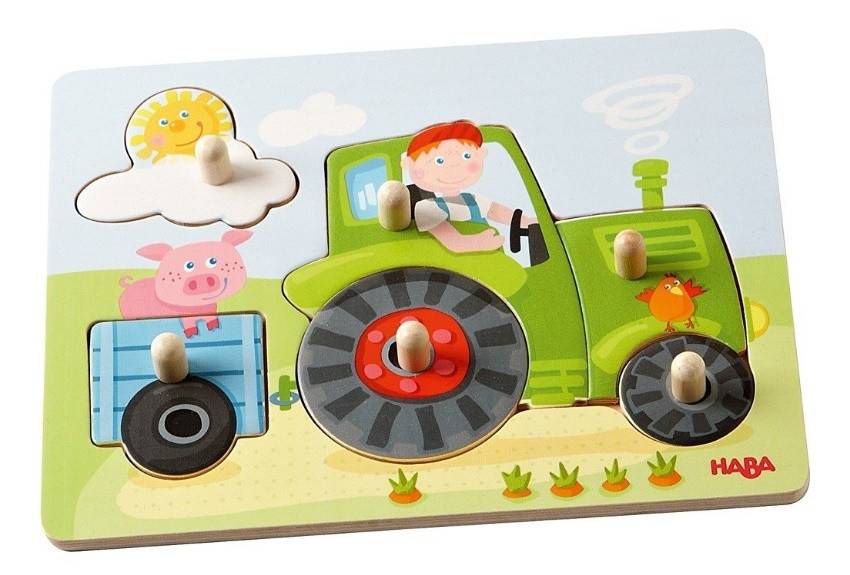 Puzzel - Inlegpuzzel - Peters boerderij - 6st.