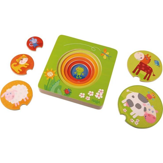 Haba Puzzel - Boerderijdieren - Hout - 5st.