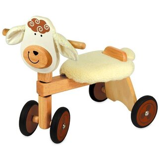 Loopfiets - Schaap - Met stoffen zitje - 1+