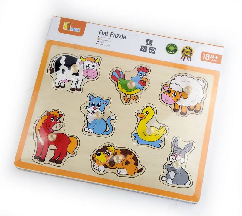 Puzzel - Boerderijdieren - 8 st.
