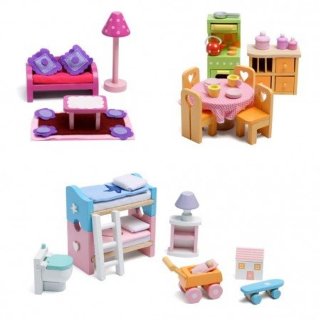 Le Toy Van Poppenhuis accessoires - Meubelset - Deluxe