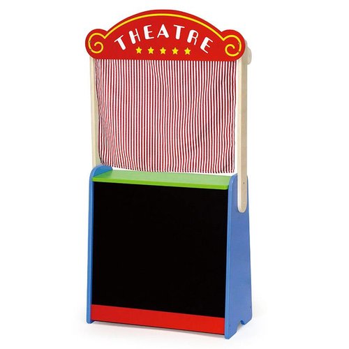 Vigatoys Poppenkast / winkel - 2 In 1 - Incl. toebehoren Vigatoys Poppenkast / winkel - 2 In 1 - Incl. toebehoren