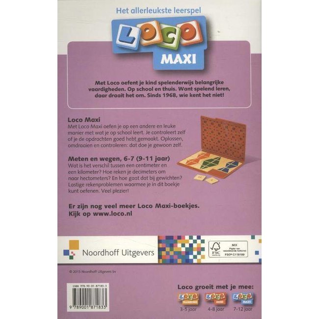 Loco Leerspellen Loco Maxi - Boekje - Meten & wegen - Groep 6/7*