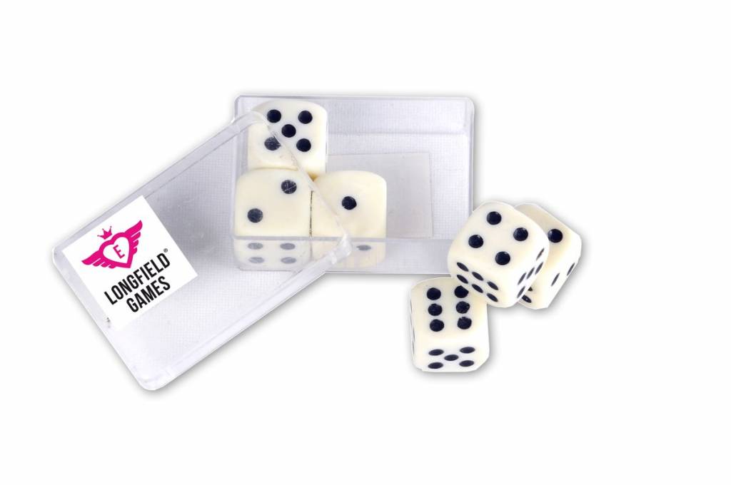 Dobbelstenen - 16mm - 6 st. - In doosje