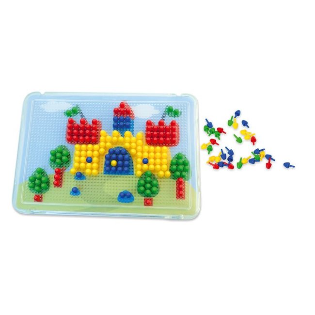 Mozaiek - 240 Pinnen - 10mm - Incl. 6 werkbladen - In koffer