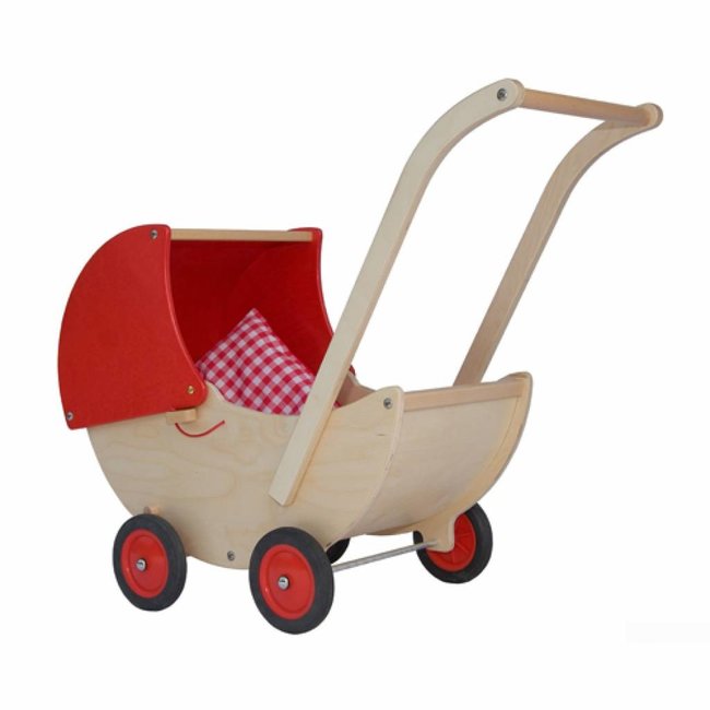 Van Dijk Toys Poppenwagen - Rood