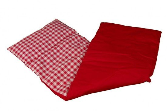 Poppenbed bekleding - Oranje geruit