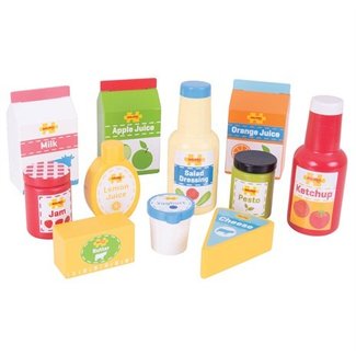 BigJigs Speelgoedeten - Boodschappen - Koelkast
