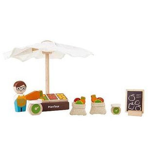 Plantoys Poppenhuis accessoires - Marktkraam