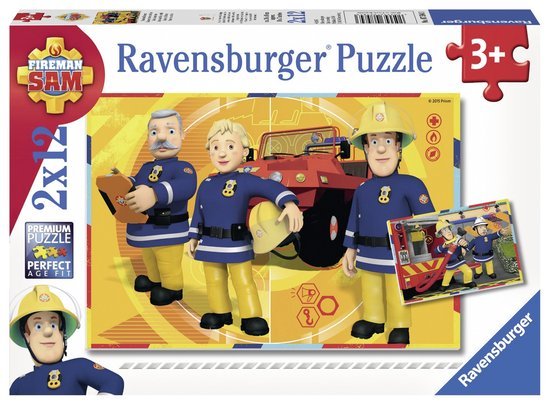 Puzzel - Brandweerman Sam - Aan het werk - 2x12st.