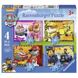 Ravensburger Puzzel - Paw Patrol - Puppies op pad - 12, 16, 20 & 24st.