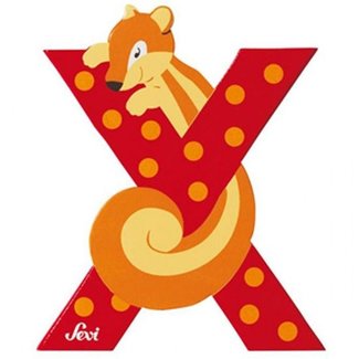 sevi Letter - X - Hout - Sevi