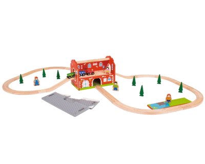 Treinbaanset - Draagbare stationset