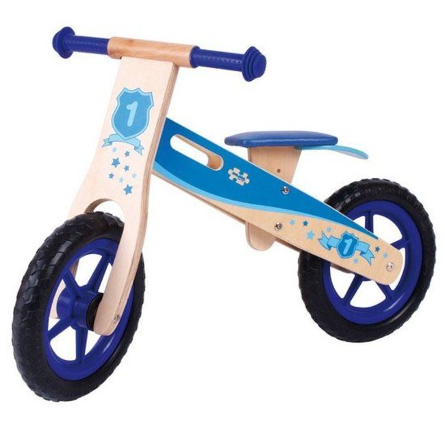 BigJigs Tweewieler - Blauw - 2+