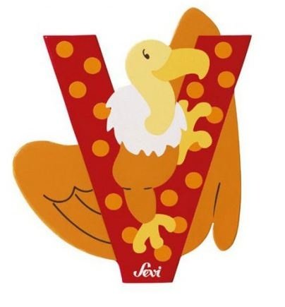 Letter - V - Hout - Sevi