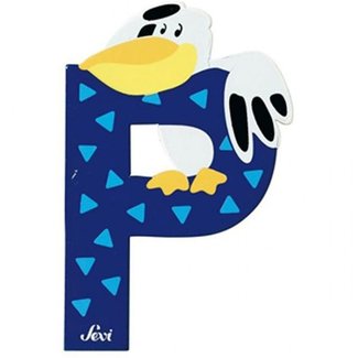 sevi Letter - P - Hout - Sevi