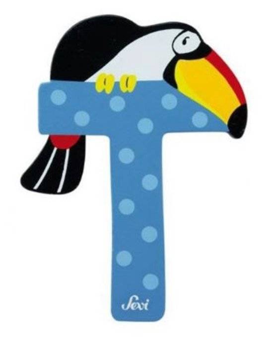 Letter - T - Hout - Sevi