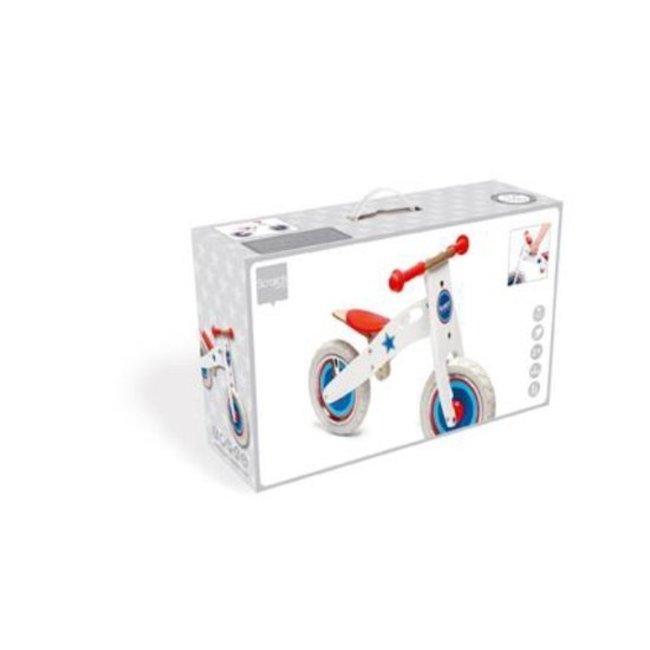 Scratch Tweewieler - Wit met ster - 3+