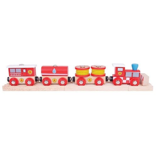 BigJigs Bigjigs - Rails - Brandweertrein BigJigs Bigjigs - Rails - Brandweertrein