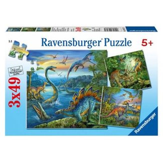 Ravensburger Puzzel - Dinosauriërs - 3x49st.