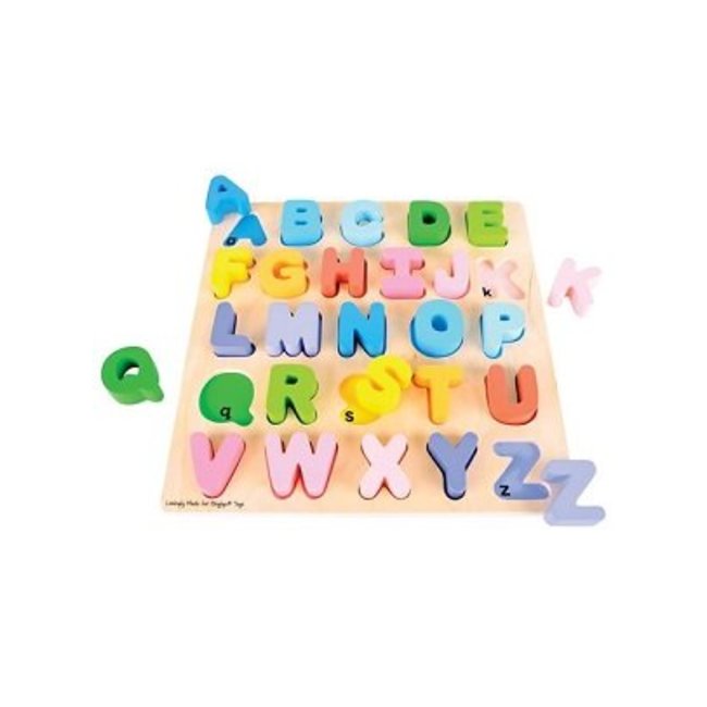 BigJigs Puzzel - Alfabet - Hoofdletters - 26st.