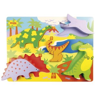 BigJigs Puzzel - Dinosaurussen - 5st.