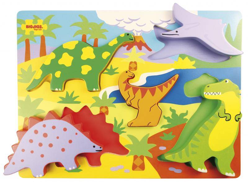 Puzzel - Dinosaurussen - 5st.