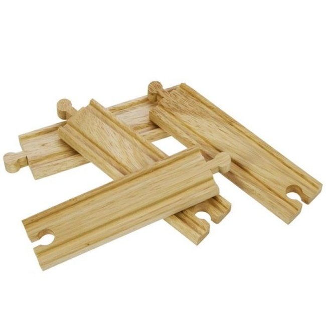 BigJigs Rails - Rechte stukken - Middel - 4dlg.