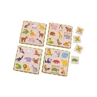 BigJigs Spel - Lotto - Dieren