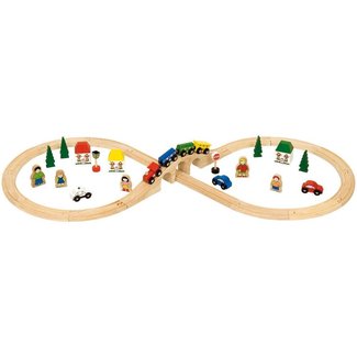 BigJigs Rails - Treinbaanset - In 8-vorm