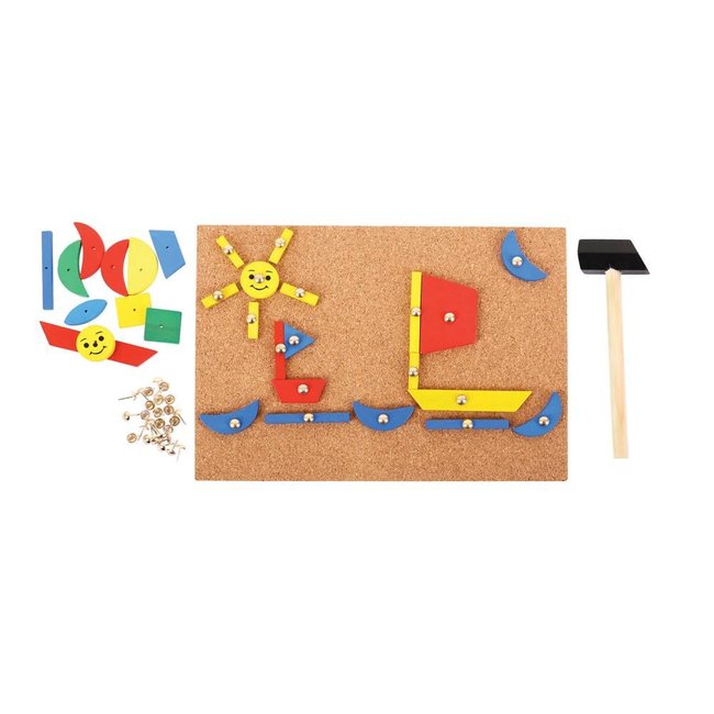 BigJigs Hamertje tik - Pin-a-shape