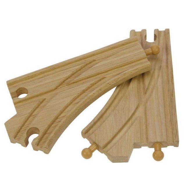 BigJigs Rails - Gebogen splitsingen - 2st.