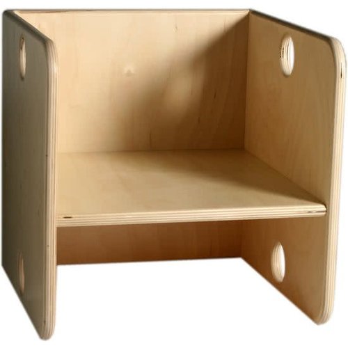 Van Dijk Toys Van Dijk Toys - Kubusstoel - Blank - Luxe - 35x35x35cm Van Dijk Toys Van Dijk Toys - Kubusstoel - Blank - Luxe - 35x35x35cm