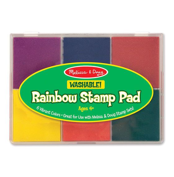 Stempelkussen - Regenboog