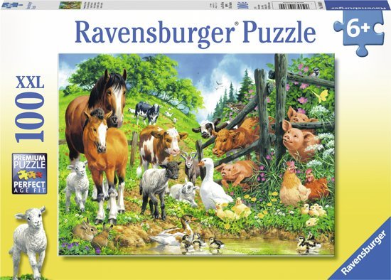 Puzzel - Dierenbijeenkomst - 100st. XXL