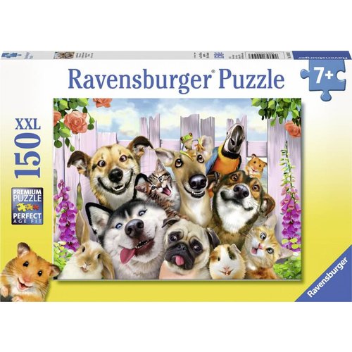 Ravensburger Ravensburger - Puzzel - Grappige dierenselfie - 150st. XXL Ravensburger Ravensburger - Puzzel - Grappige dierenselfie - 150st. XXL