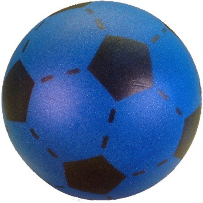 Twisk Bal - Voetbal - Schuimrubber - Blauw - 20cm