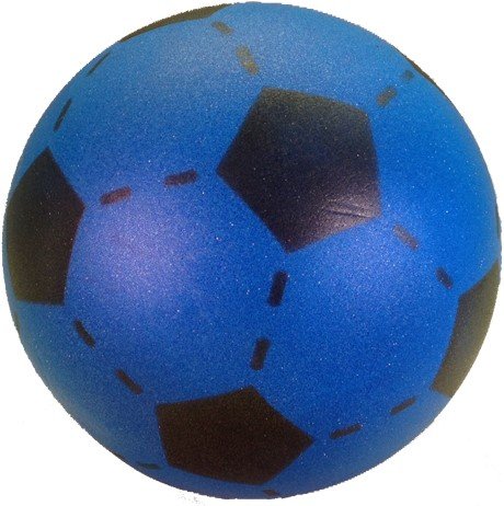 Bal - Voetbal - Schuimrubber - Blauw - 20cm