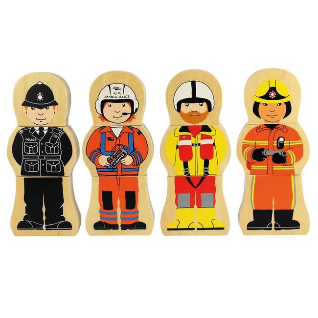 BigJigs Puzzel - Mensen die ons helpen - 12st.