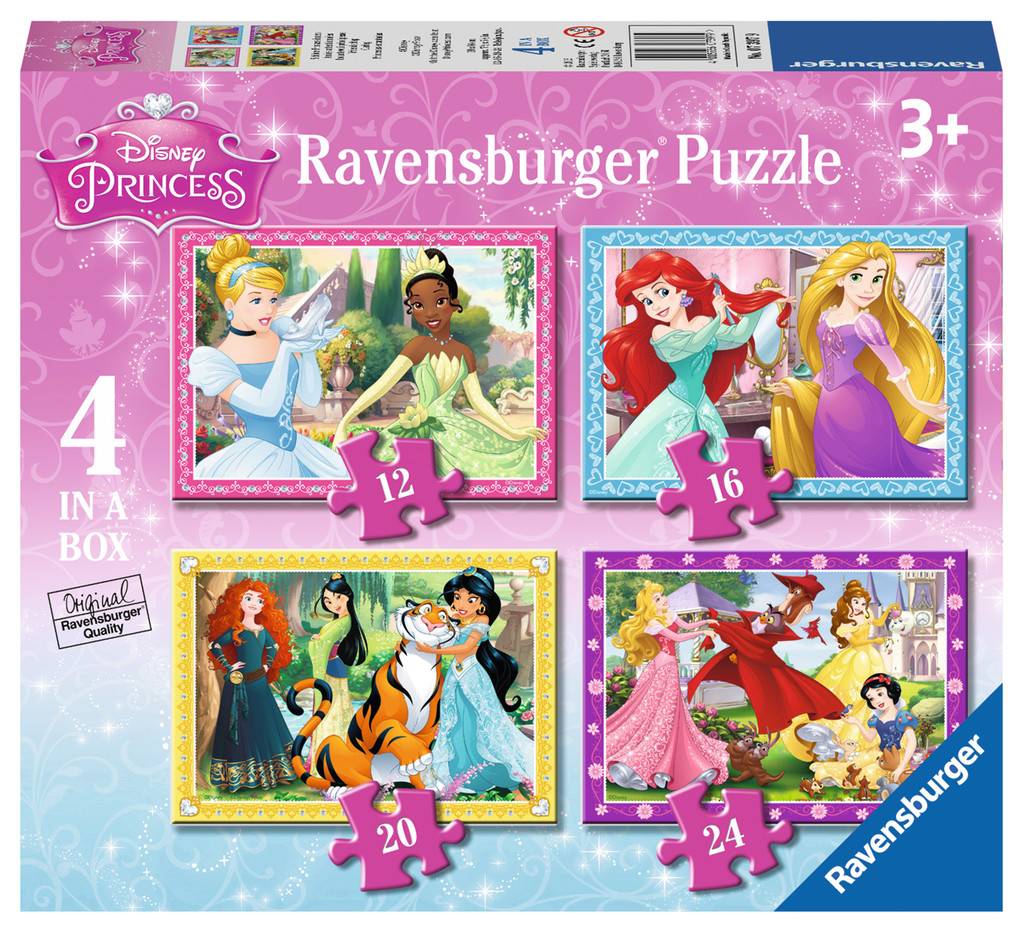 Ravensburger - Puzzel - Disney Prinsessen - 12/16/20/24st.