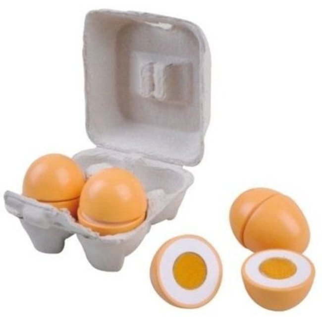 Simply for Kids Speelgoedeten - Eieren - In doosje - Hout