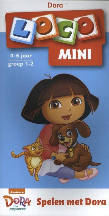 Loco Mini - Boekje - Spelen met Dora - Blauw - 4-6 jr - Groep 1-2*