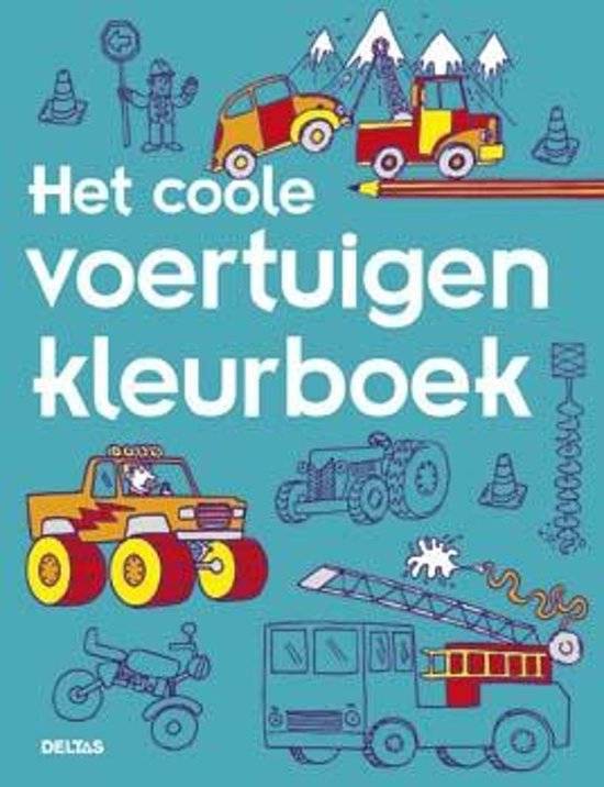 Kleurboek - Het coole voertuigen kleurboek