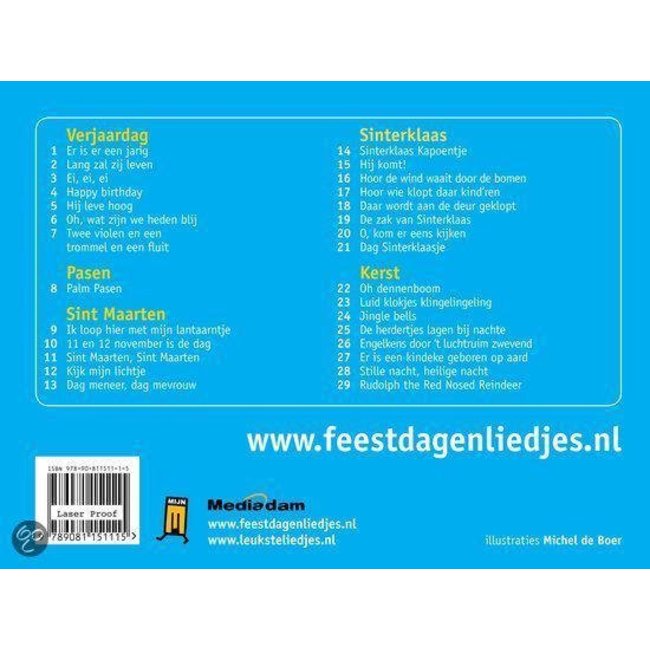 Boek & CD - Feestdagen liedjes