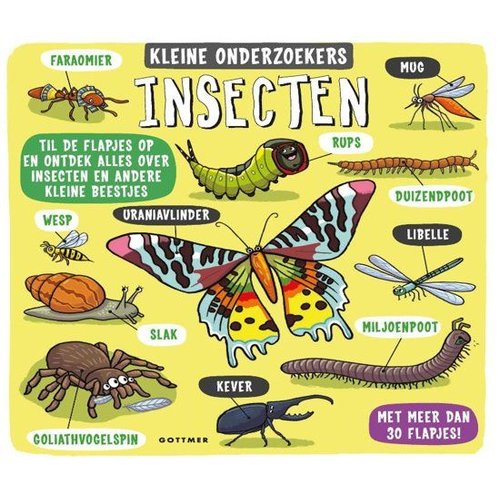 Gottmer Gottmer - Boek - Kleine onderzoekers - Insecten Gottmer Gottmer - Boek - Kleine onderzoekers - Insecten